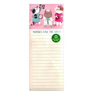 Clementine Kitty Cat Nurses Call the Shots Tall Magnetic List Pad (181227)